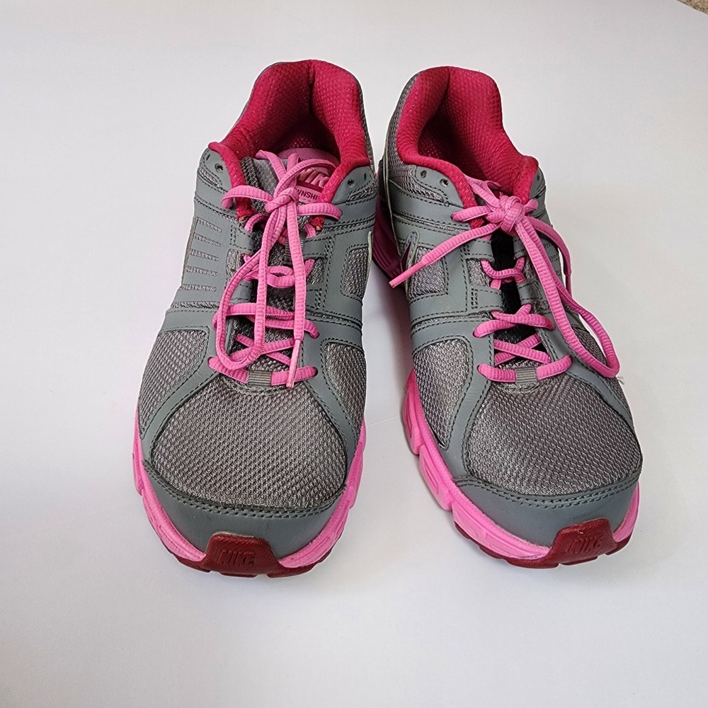 Nike Downshifter 5 Womens Running Shoes Grey Pink Size 10